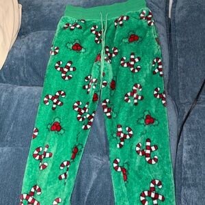 JEM Green Candy Cane Kids Pajama Bottoms